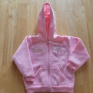 NWOT Little Lindsay pink 18m zip hoodie